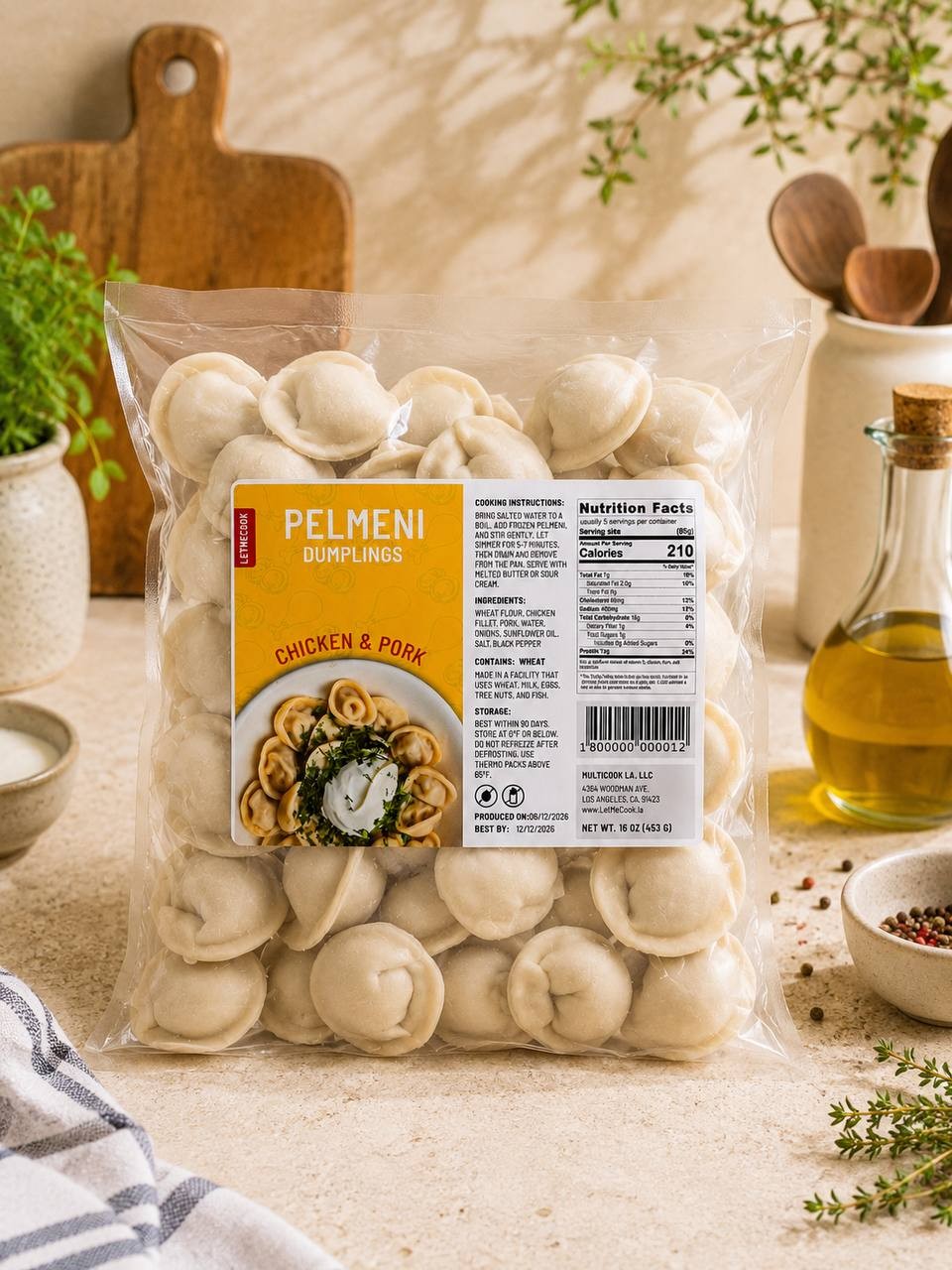 Frozen Pelmeni (Dumplings) Chicken & Pork