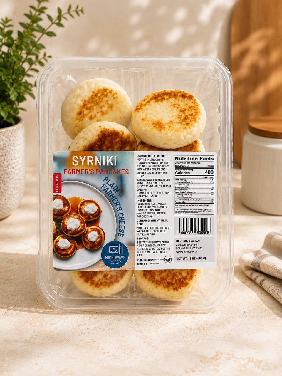 Frozen Syrniki Plain (Ready to Heat)